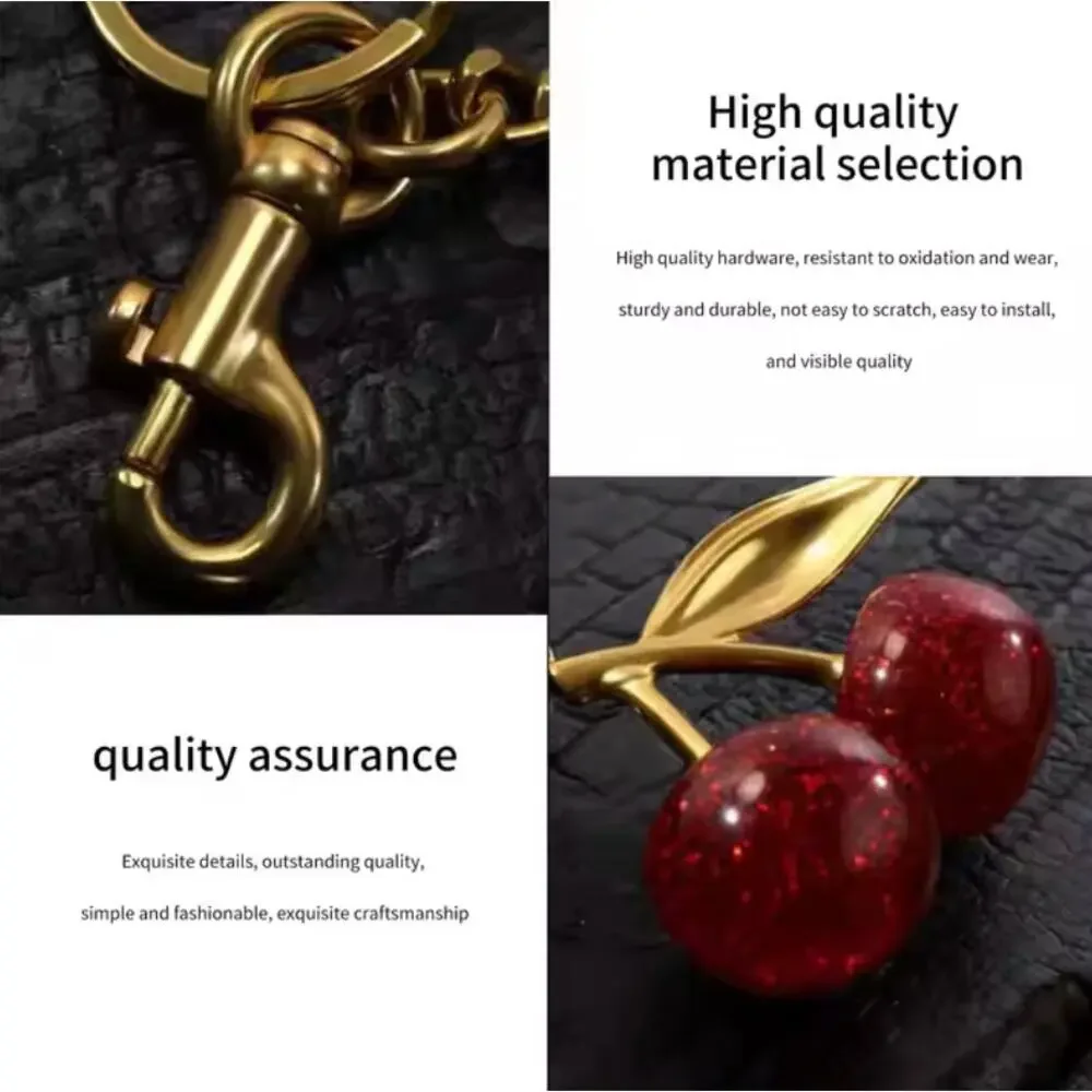 Cherry Gold Charm (Ship from California)